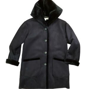 Jones New York Small Faux Suede black coat
